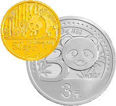 中国熊猫金币发行30周年金银纪念币套装1